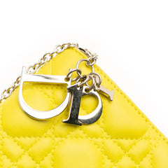 Lambskin Cannage Lady Dior Wallet On Chain