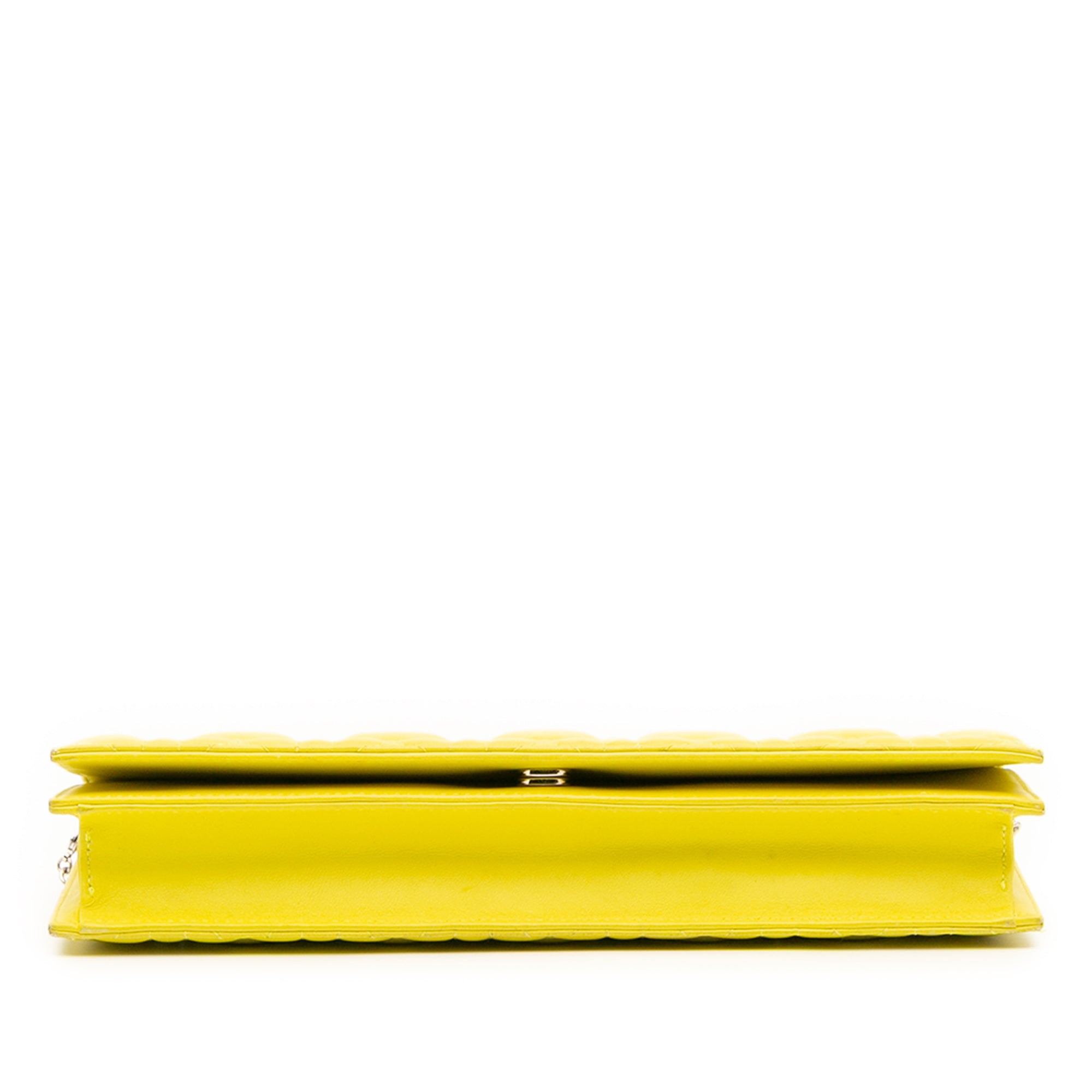 Lambskin Cannage Lady Dior Wallet On Chain