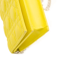 Lambskin Cannage Lady Dior Wallet On Chain