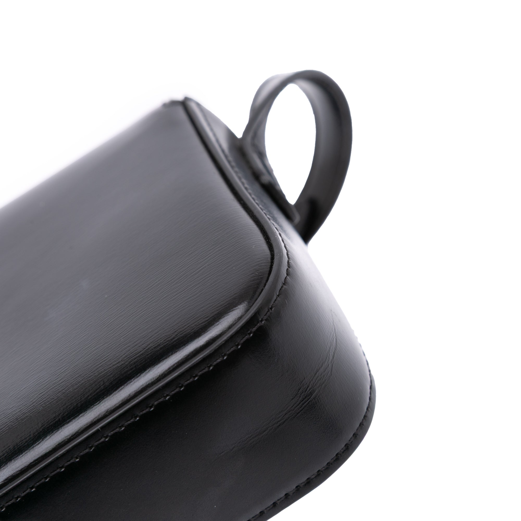 Shiny Calfskin Claude Shoulder Bag