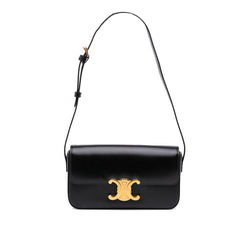 Shiny Calfskin Claude Shoulder Bag