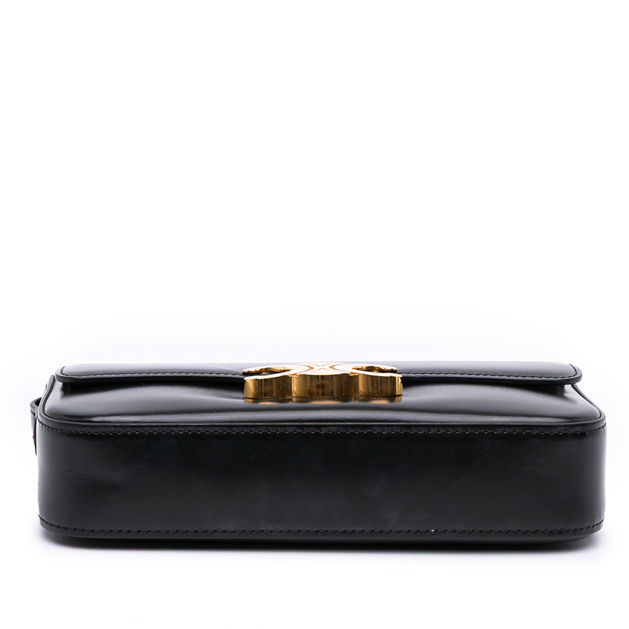 Shiny Calfskin Claude Shoulder Bag