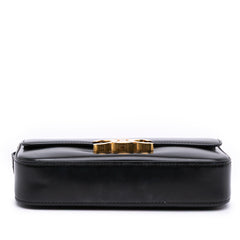 Shiny Calfskin Claude Shoulder Bag