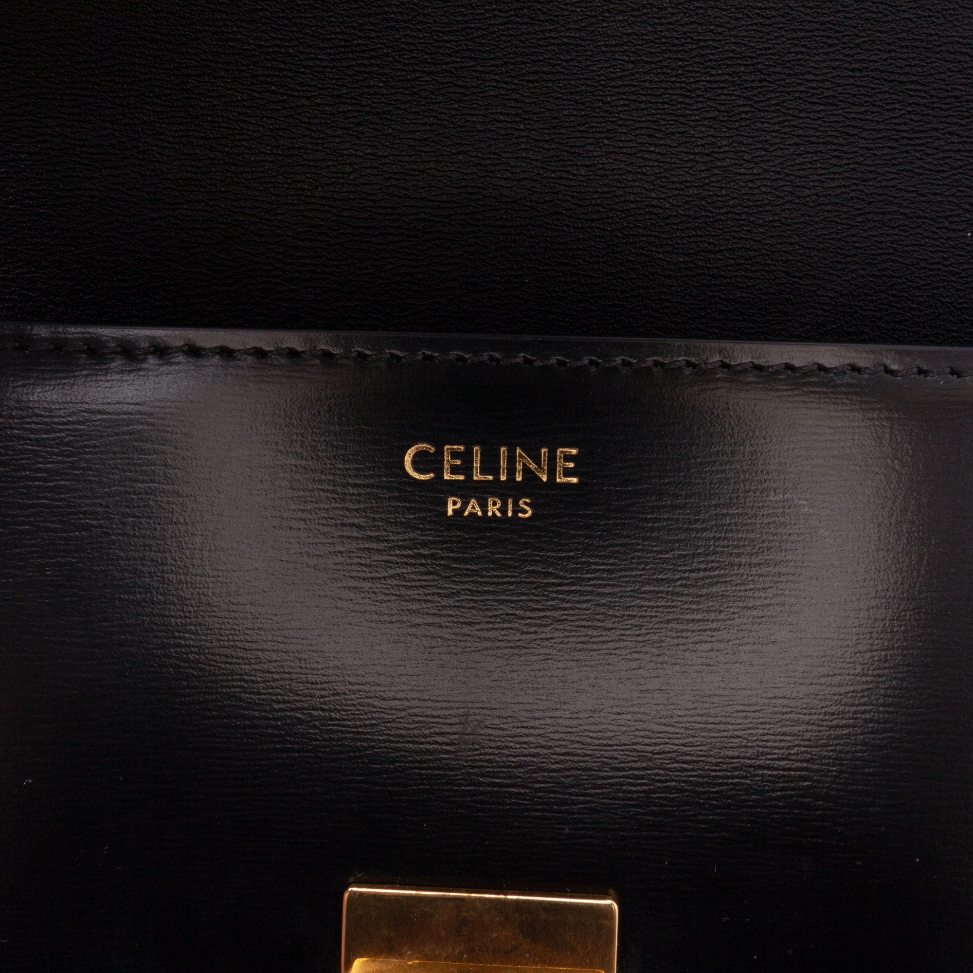 Shiny Calfskin Claude Shoulder Bag
