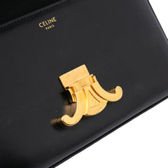 Shiny Calfskin Claude Shoulder Bag