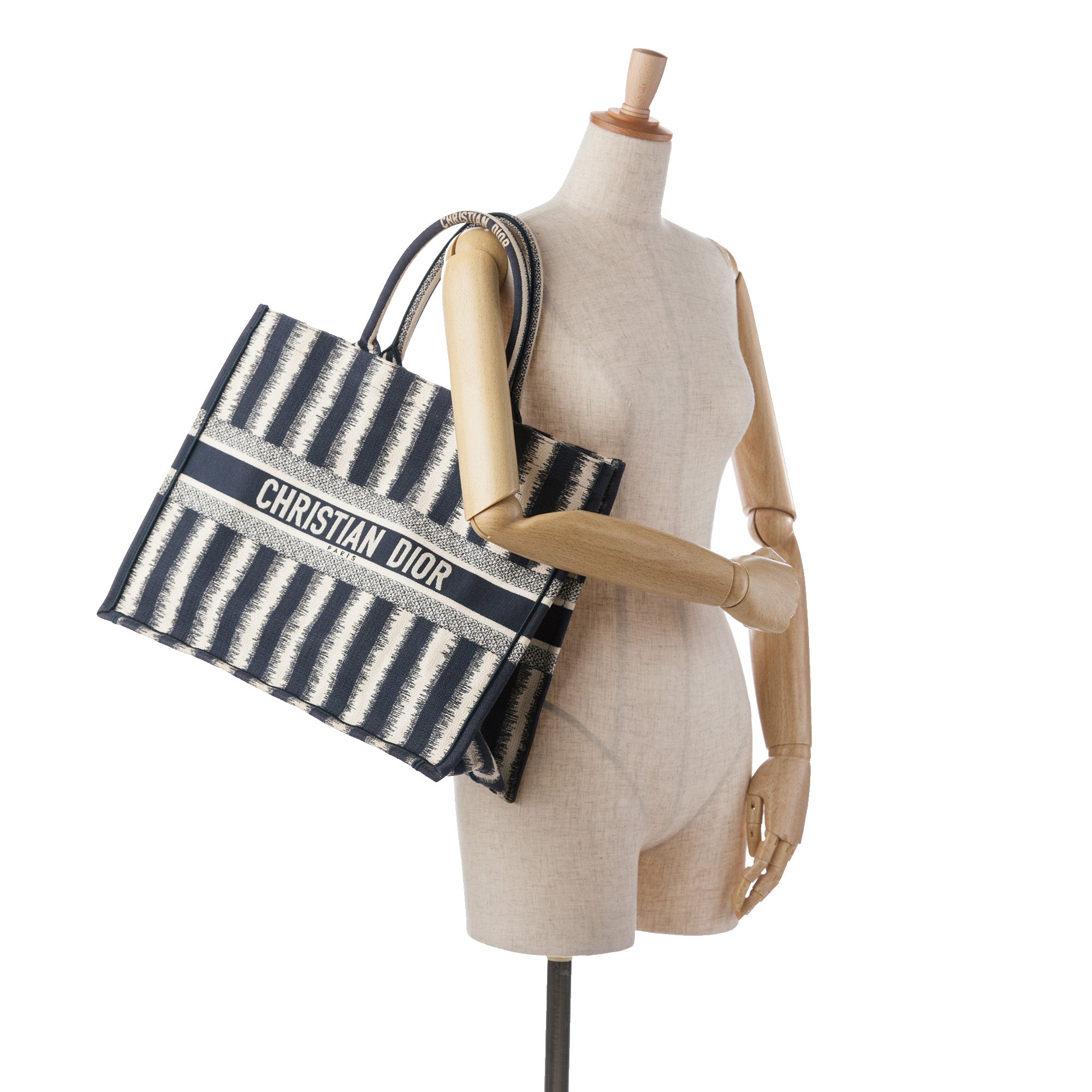 Large Striped Book Tote_8