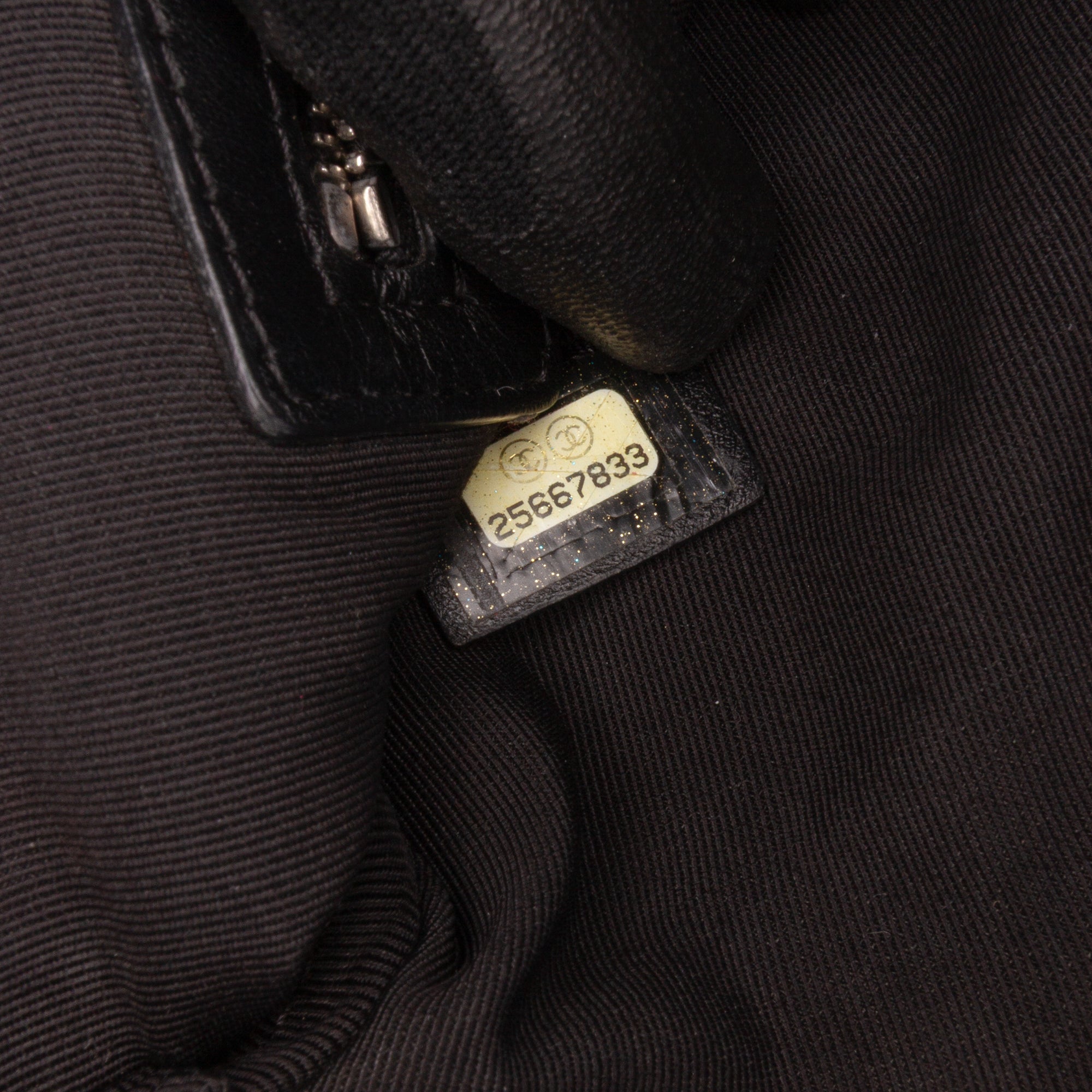 Coated Canvas Camellia Logo Wristlet Clutch