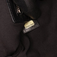 Coated Canvas Camellia Logo Wristlet Clutch