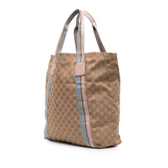 GG Canvas Web Tote