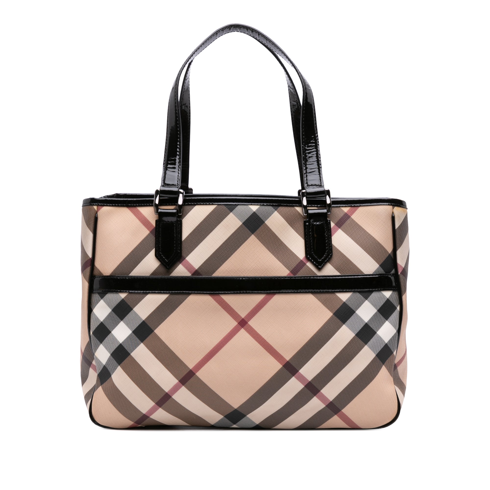 Supernova Check Coated Canvas Tote