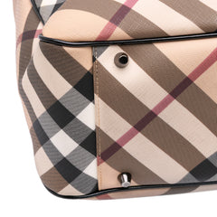 Supernova Check Coated Canvas Tote