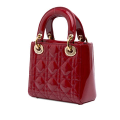 Mini Patent Cannage Lady Dior