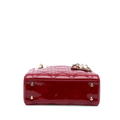 Mini Patent Cannage Lady Dior
