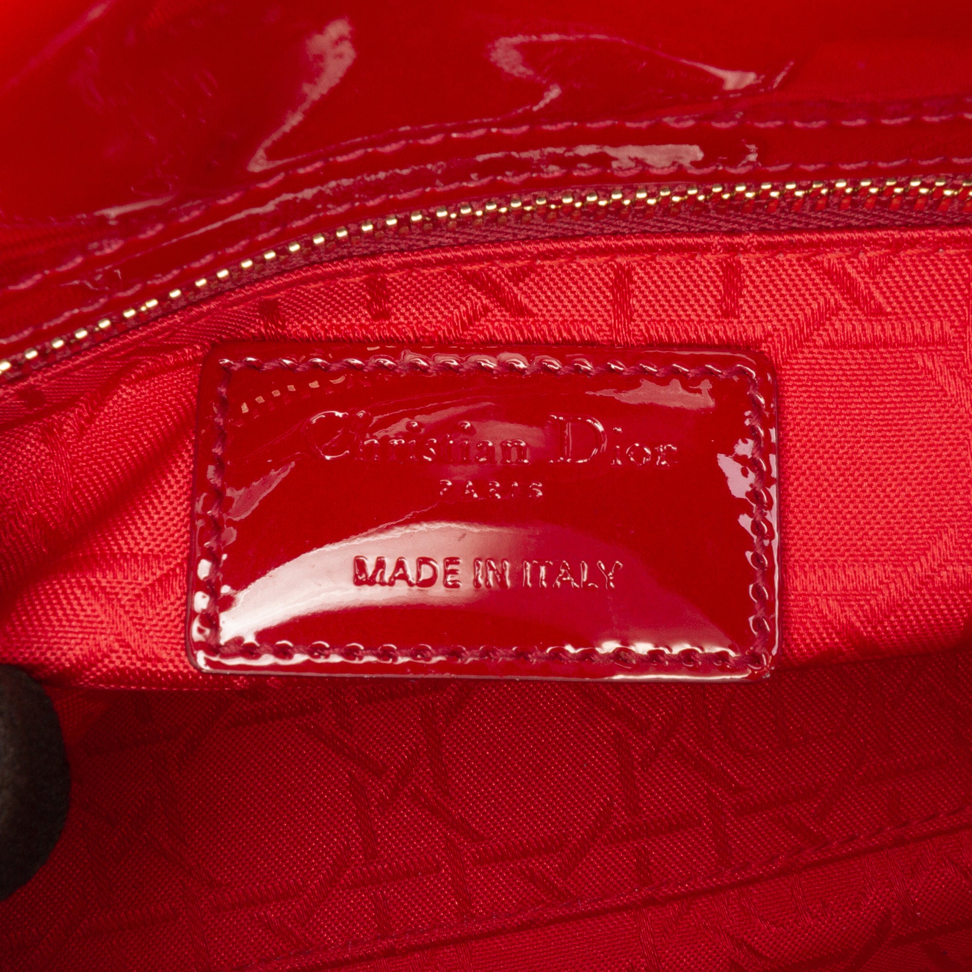 Mini Patent Cannage Lady Dior