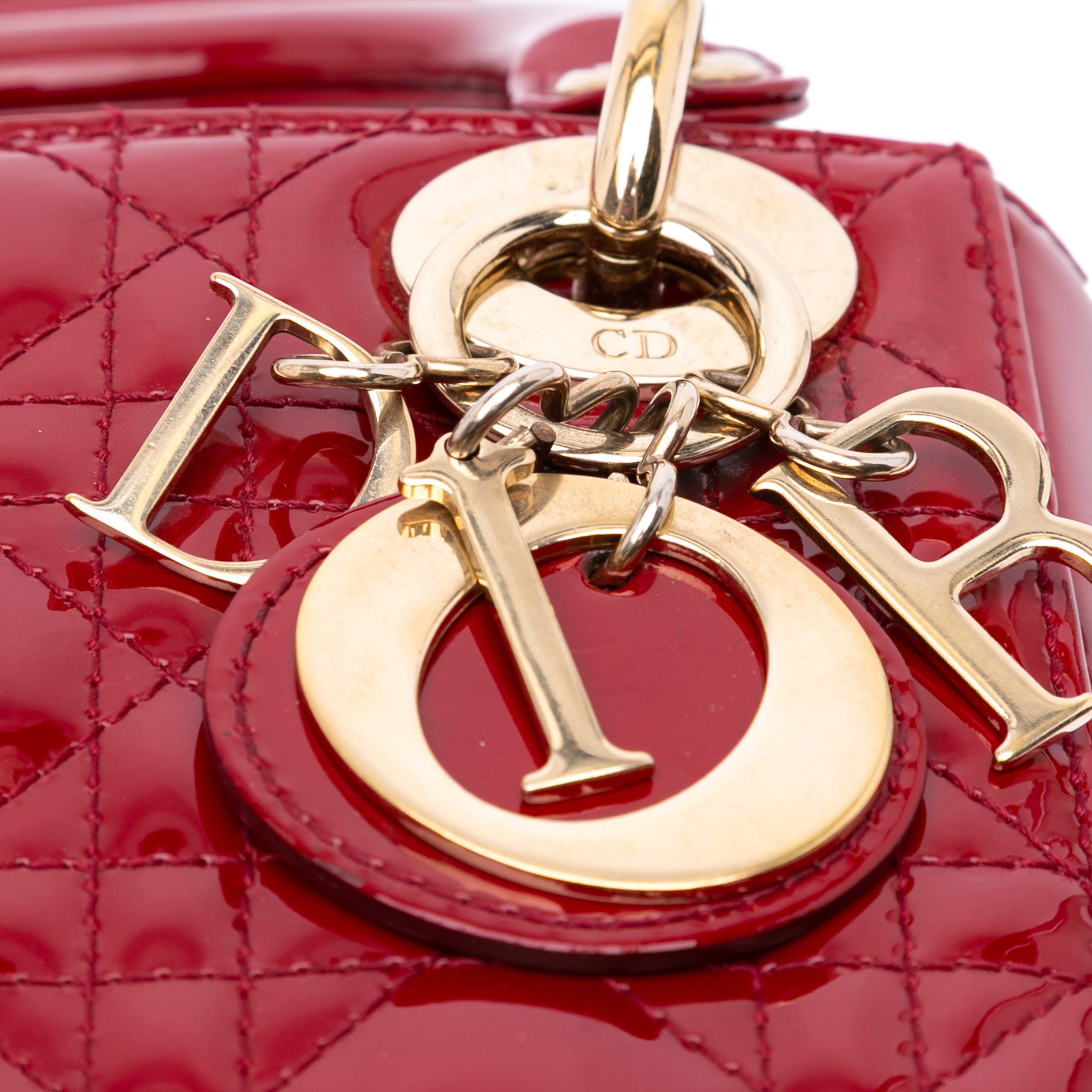 Mini Patent Cannage Lady Dior