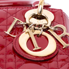 Mini Patent Cannage Lady Dior