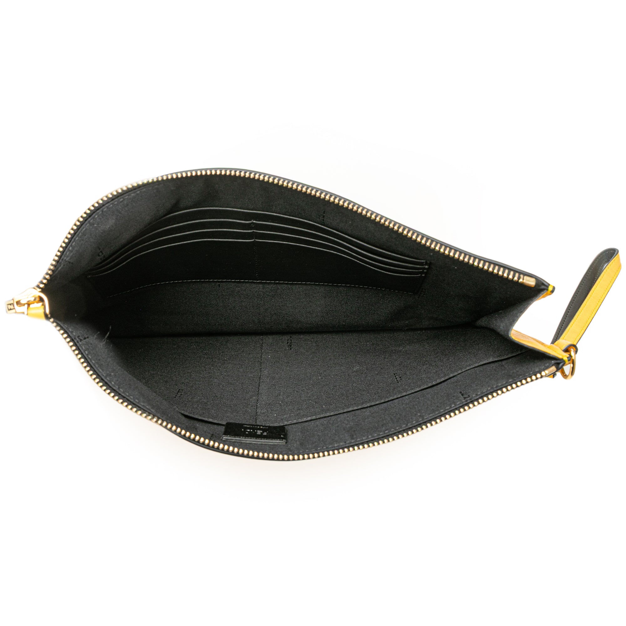 Leather Logo Clutch
