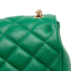 Small Quilted Nappa Medusa Chain Crossbody