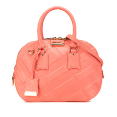 Small Heritage Grain Check Embossed Orchard Bowling Bag