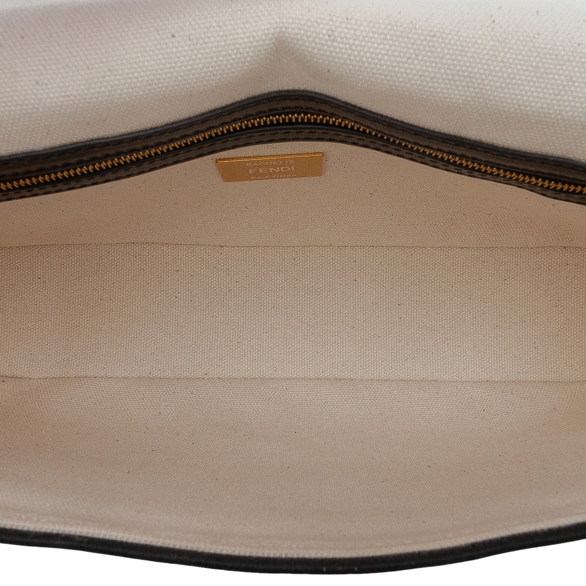 Chinese Valentines Day Zucca Embroidered Canvas Baguette Satchel