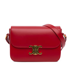 Medium Shiny Calfskin Triomphe Crossbody