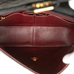Square Quilted Lambskin Single Flap