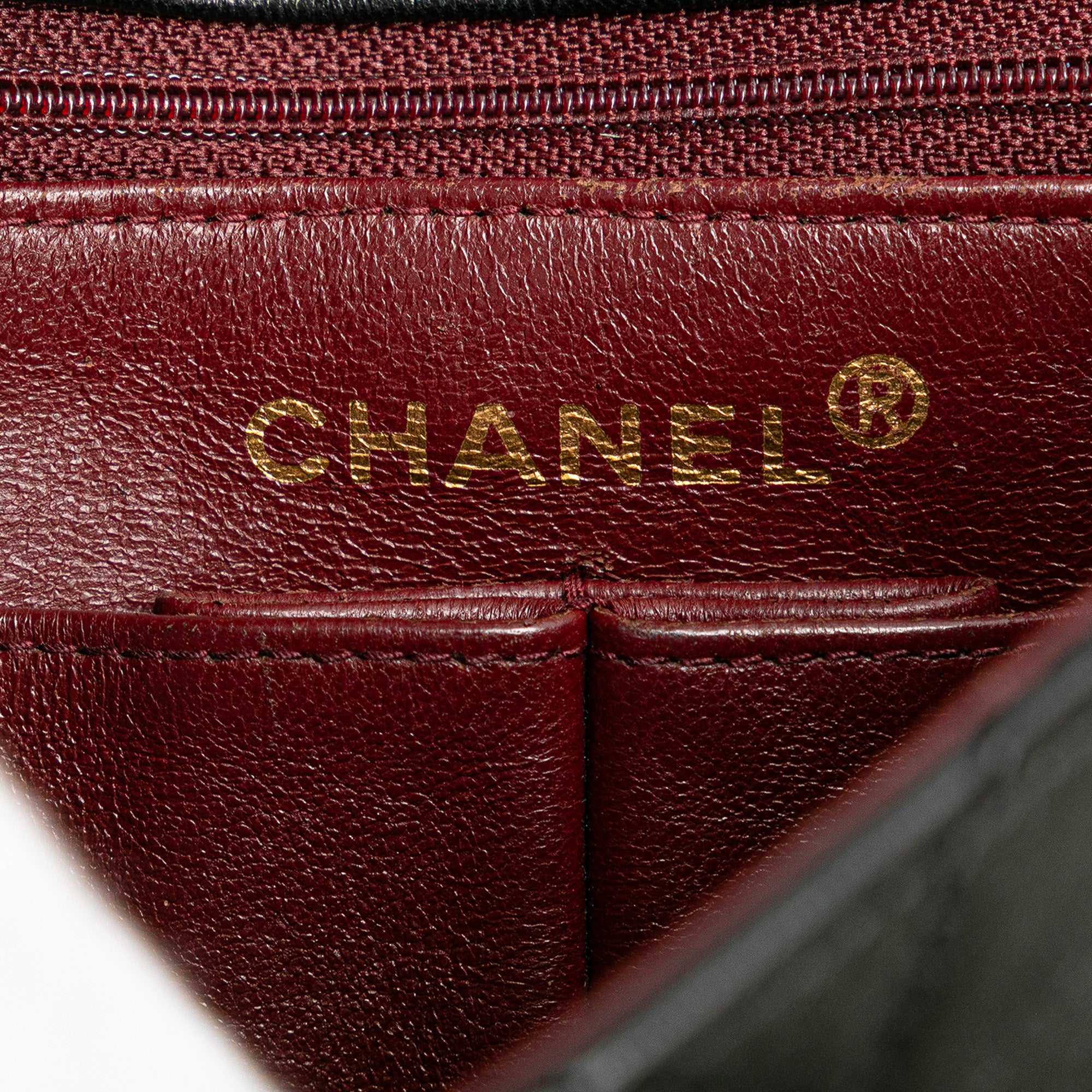 Square Quilted Lambskin Single Flap