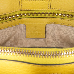 Medium Calfskin Bamboo Shopper Satchel