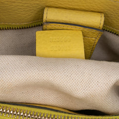 Medium Calfskin Bamboo Shopper Satchel