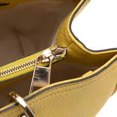 Medium Calfskin Bamboo Shopper Satchel