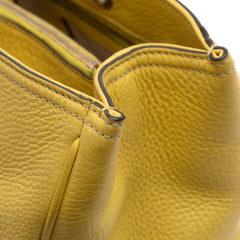 Medium Calfskin Bamboo Shopper Satchel