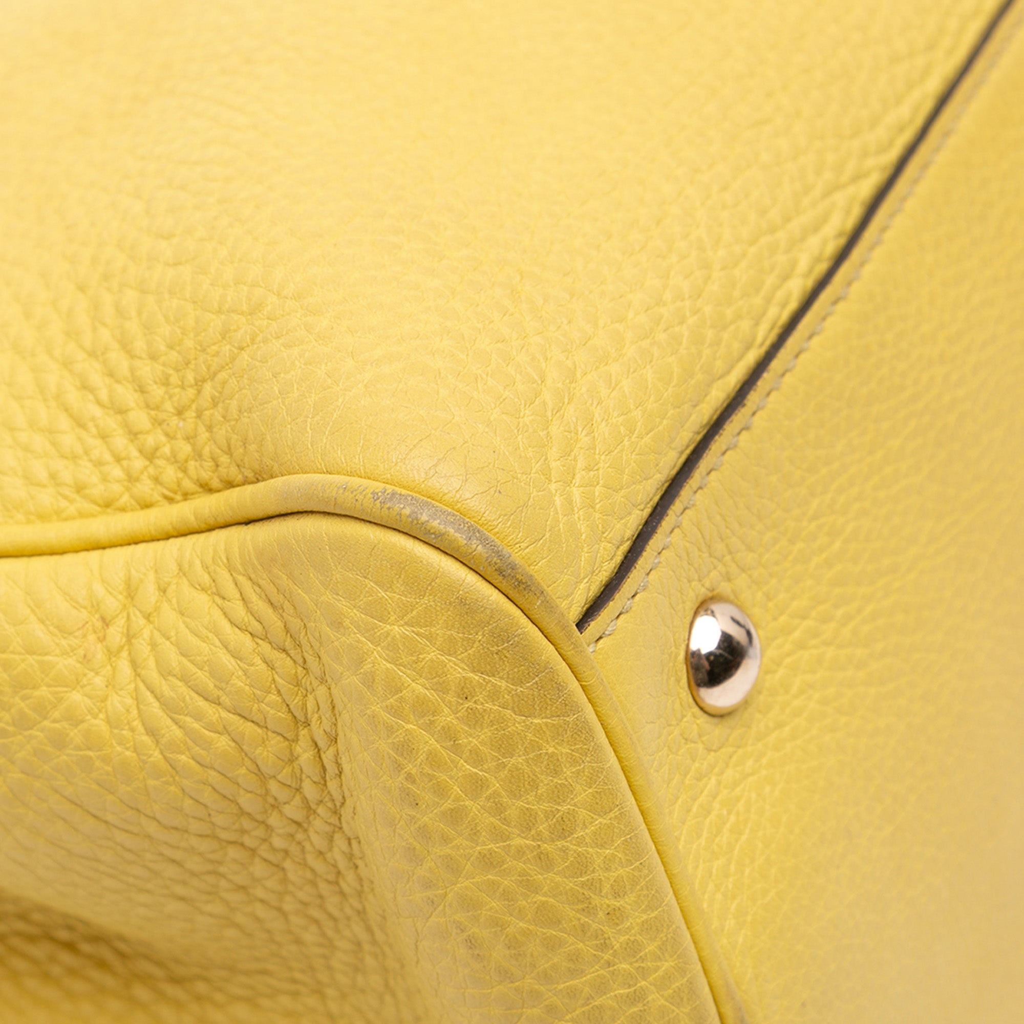 Medium Calfskin Bamboo Shopper Satchel