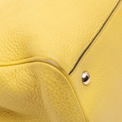 Medium Calfskin Bamboo Shopper Satchel