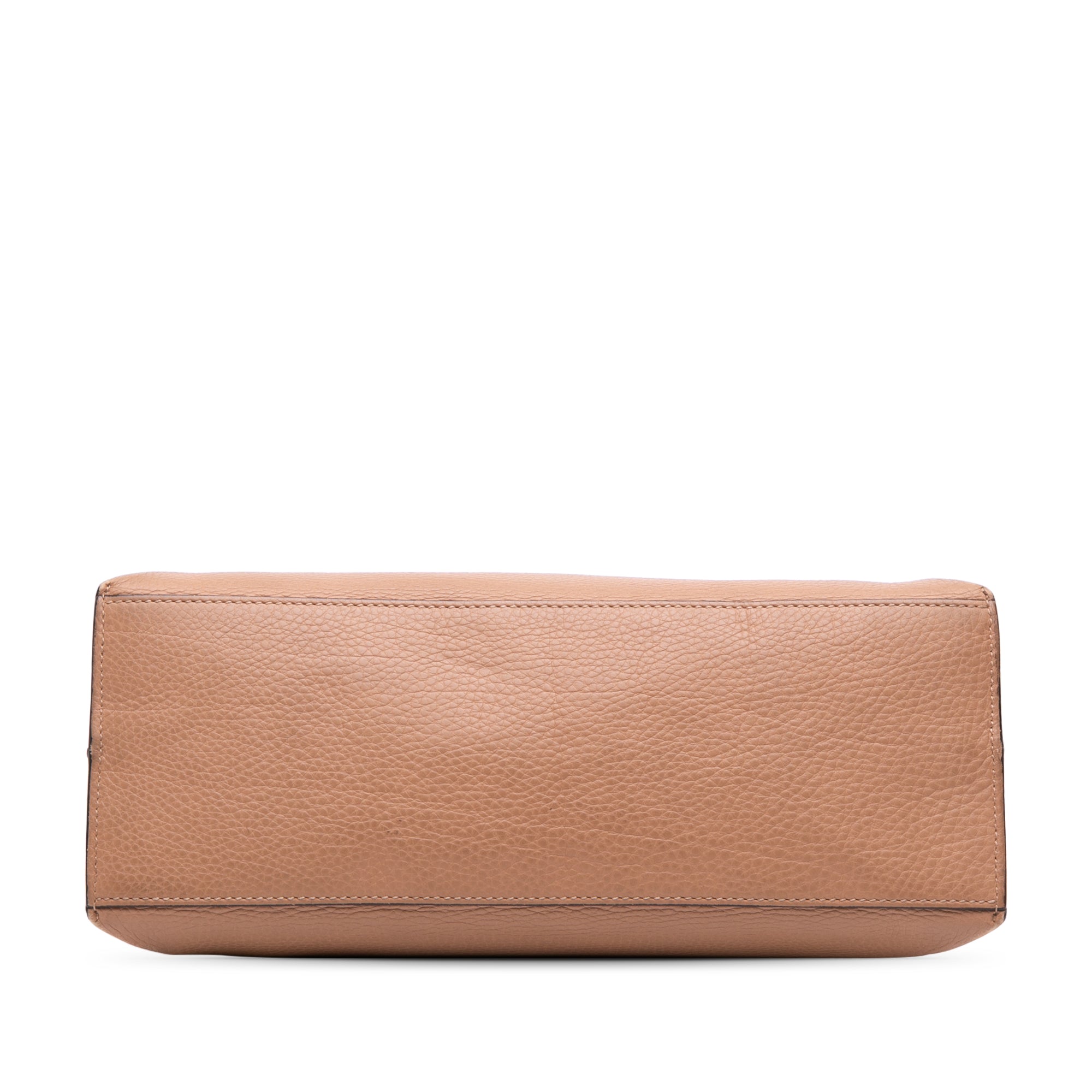 Medium Leather Bamboo Daily Satchel