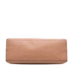 Medium Leather Bamboo Daily Satchel