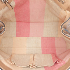 Medium Leather Bamboo Daily Satchel