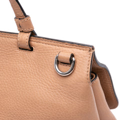 Medium Leather Bamboo Daily Satchel