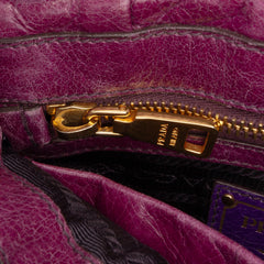 Mini Nappa Gaufre Satchel