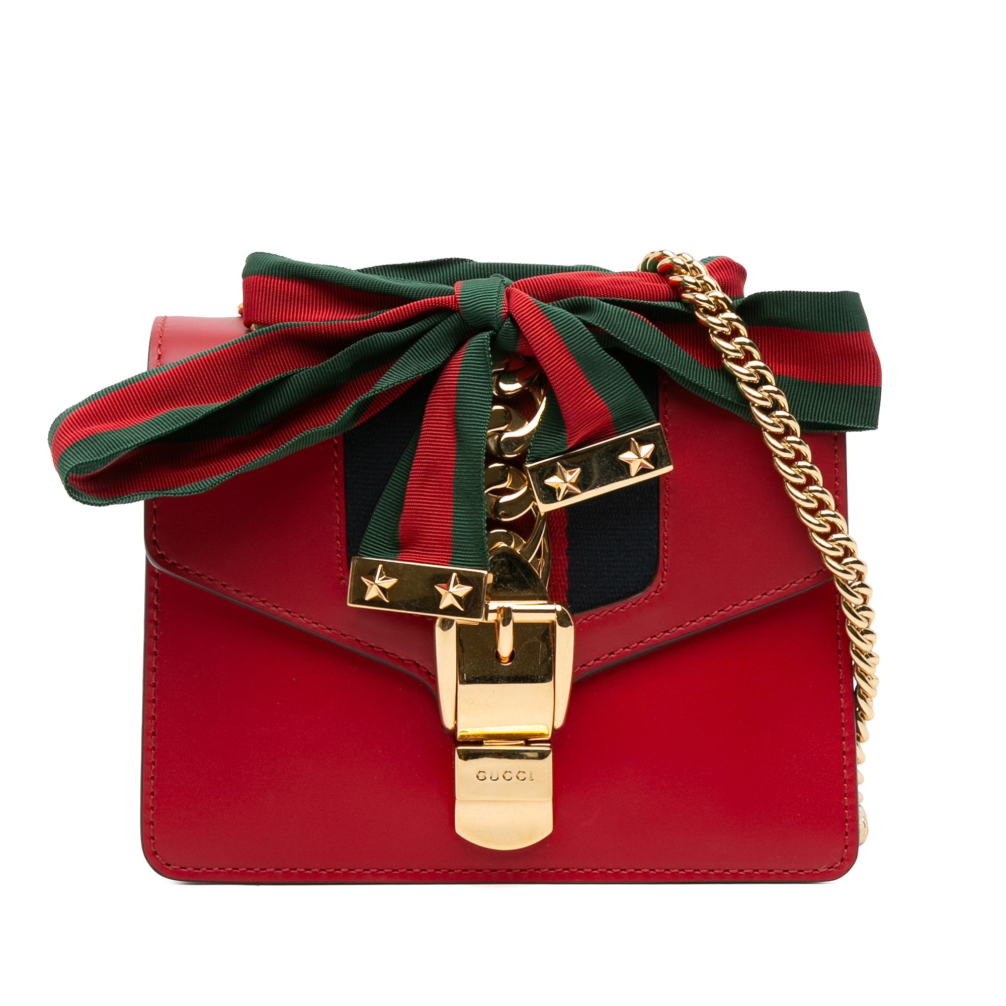 Mini Leather Sylvie Chain Crossbody