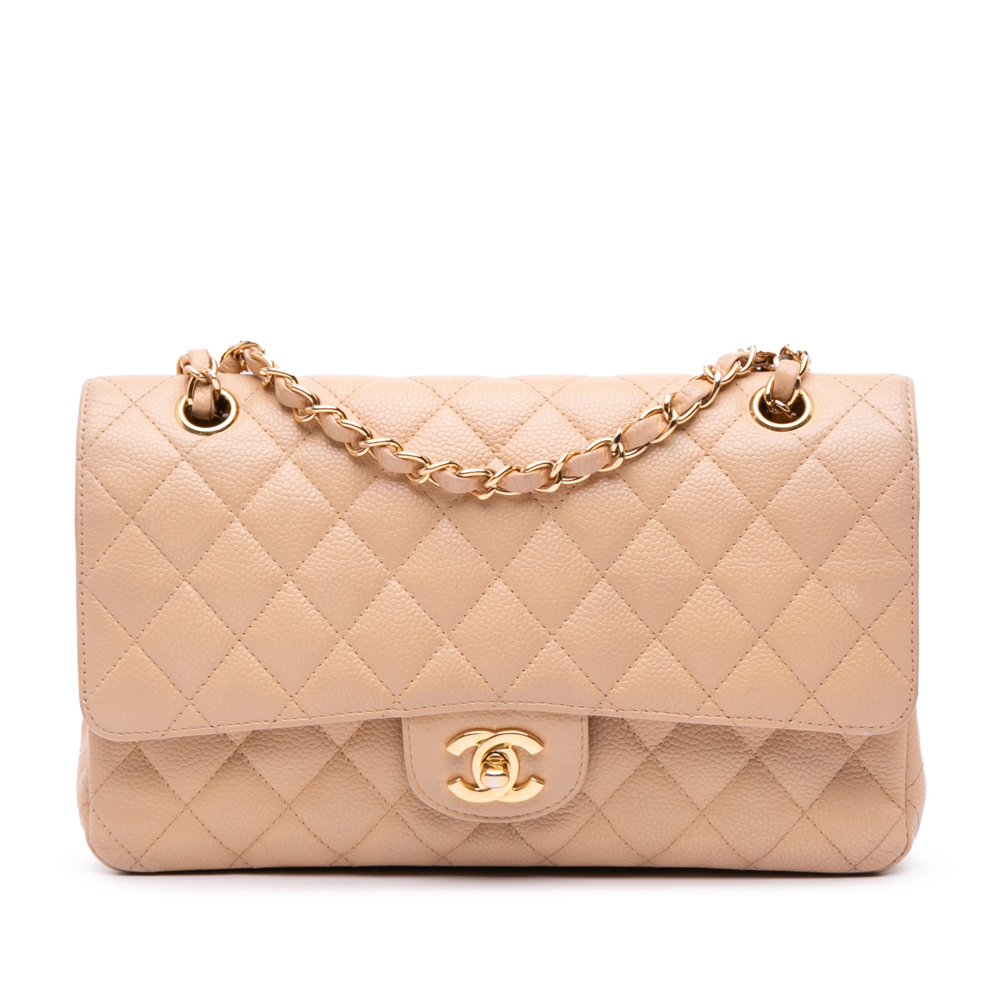 Medium Classic Caviar Double Flap