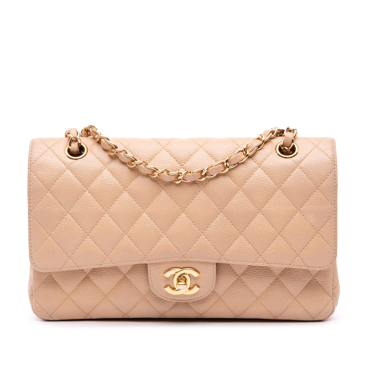 Medium Classic Caviar Double Flap