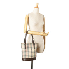 House Check Canvas Tote