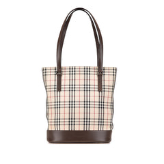 House Check Canvas Tote