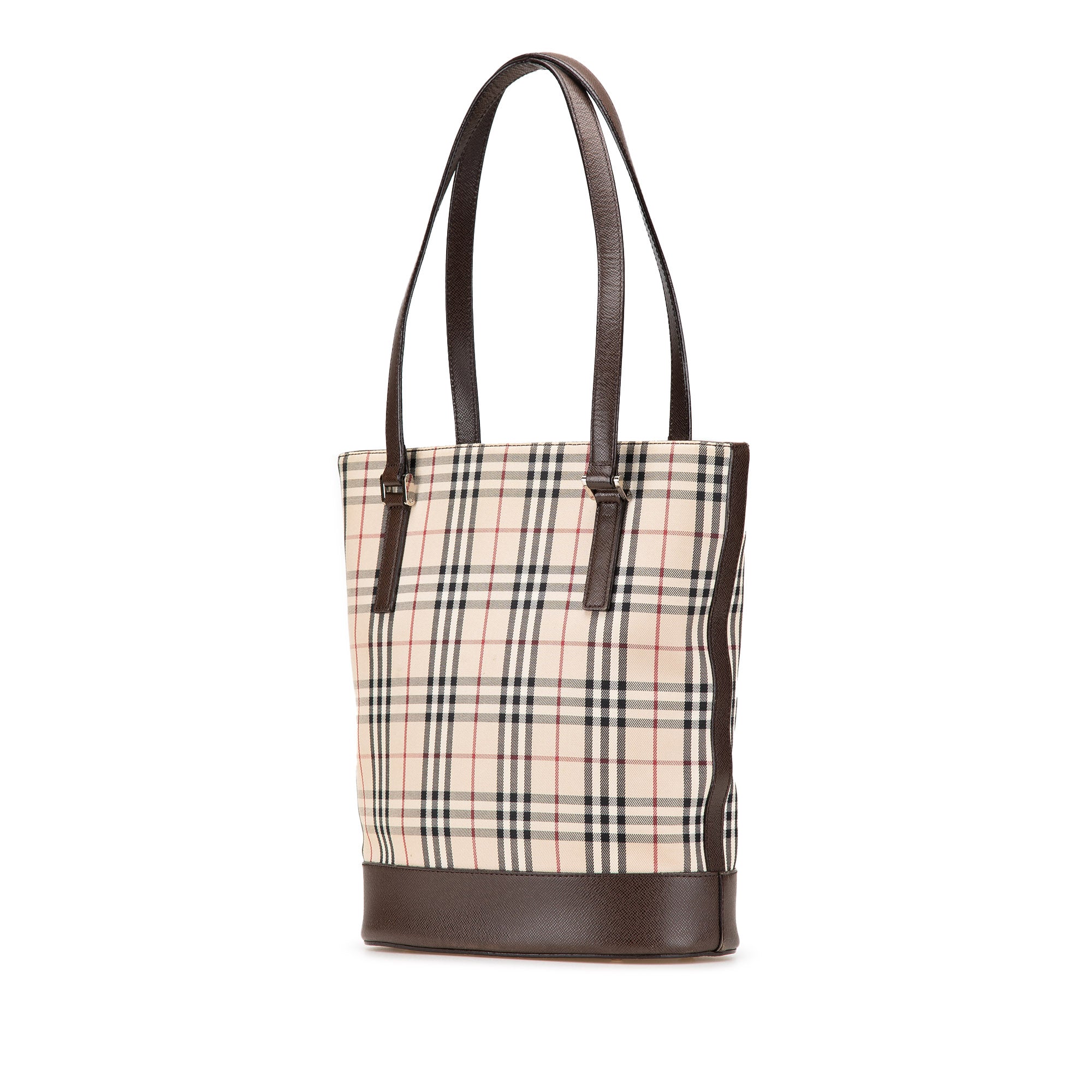 House Check Canvas Tote
