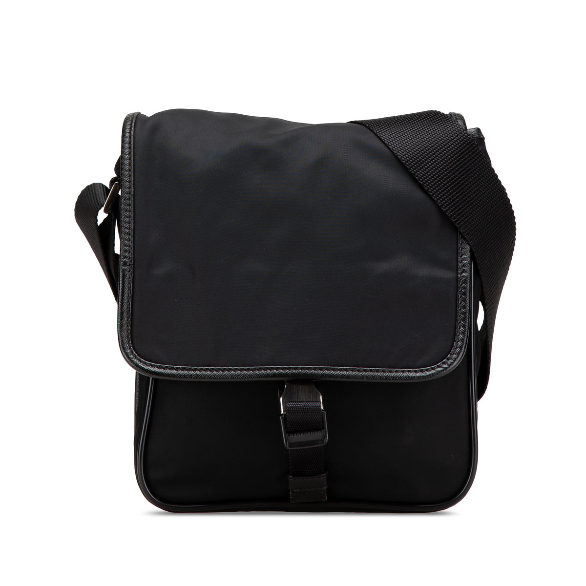 Tessuto Buckle Messenger Bag