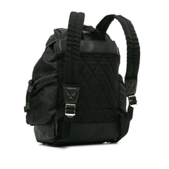 Leather-Trimmed Nylon Backpack_1