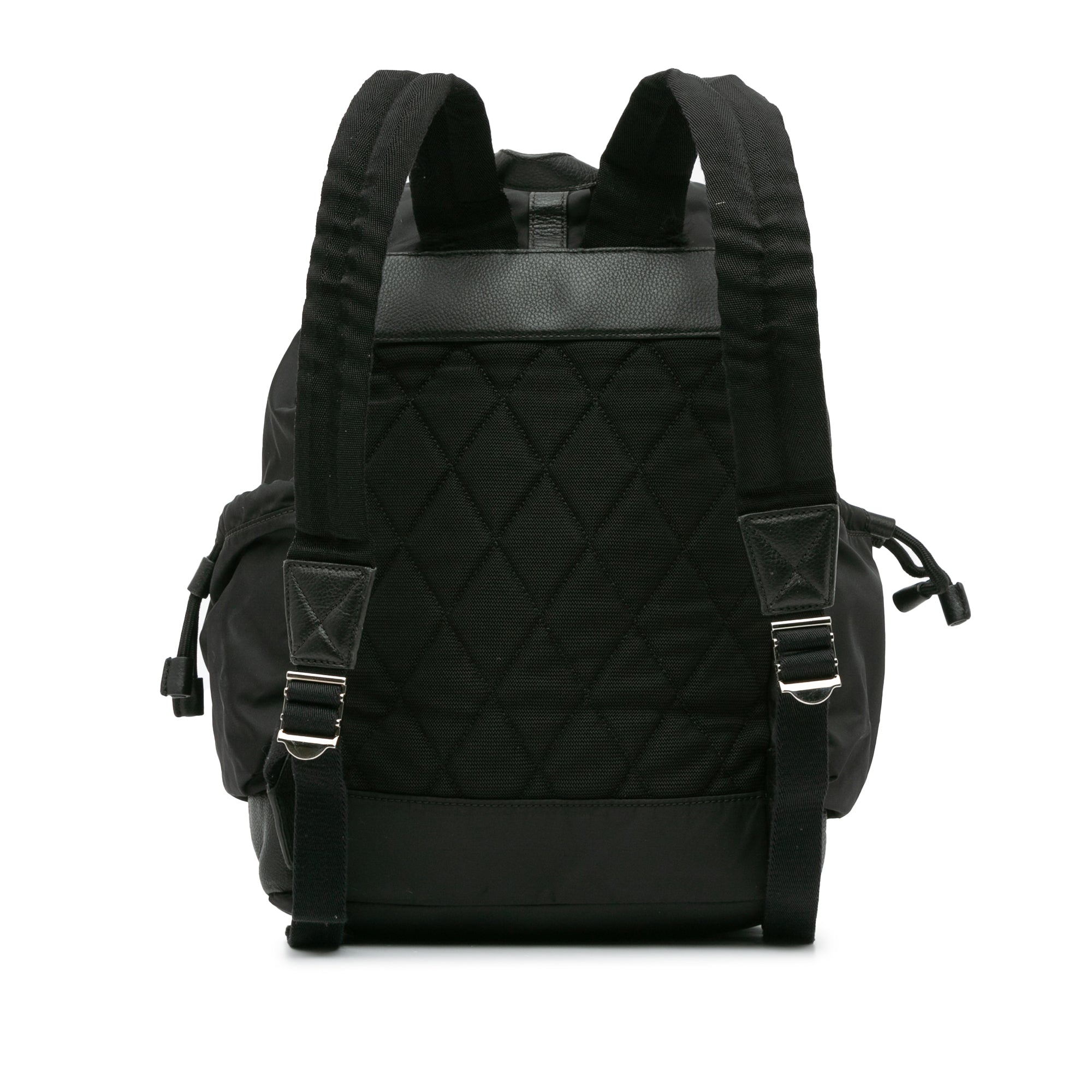 Leather-Trimmed Nylon Backpack_2