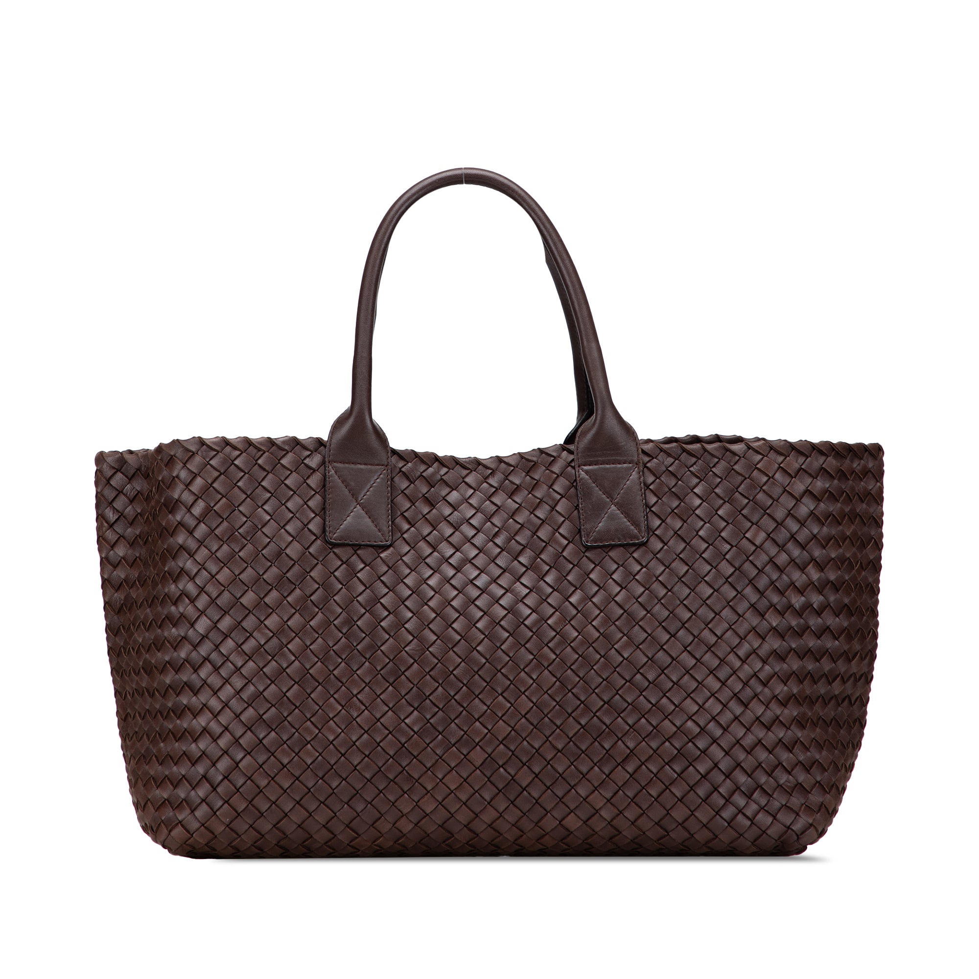 Medium Lambskin Intreccio Cabat Tote