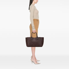 Medium Lambskin Intreccio Cabat Tote