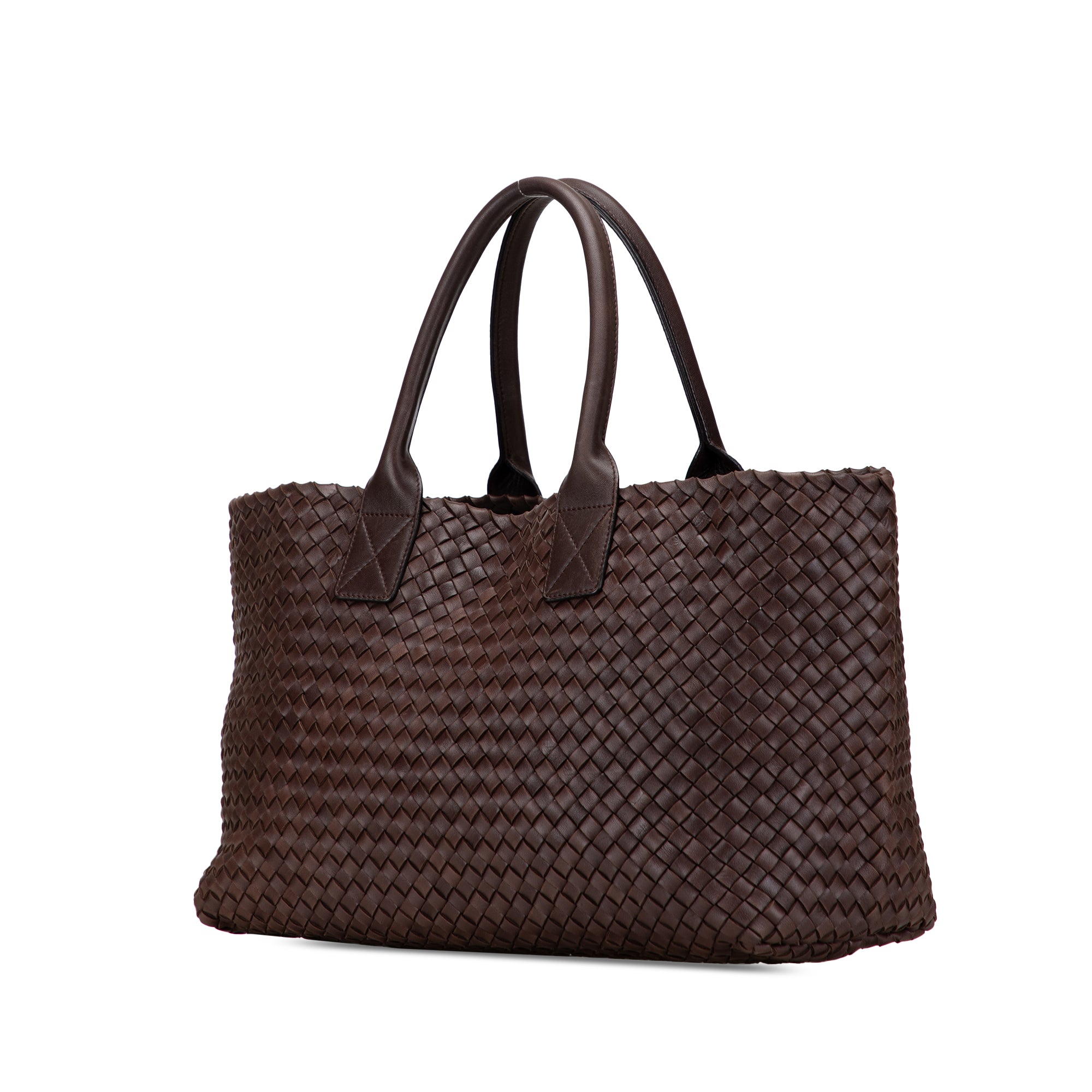 Medium Lambskin Intreccio Cabat Tote